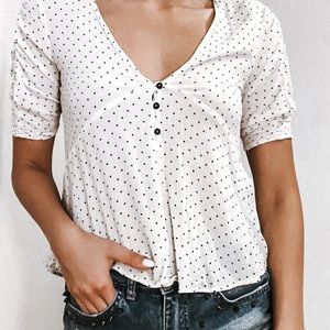 ZARA Dotted Blouse